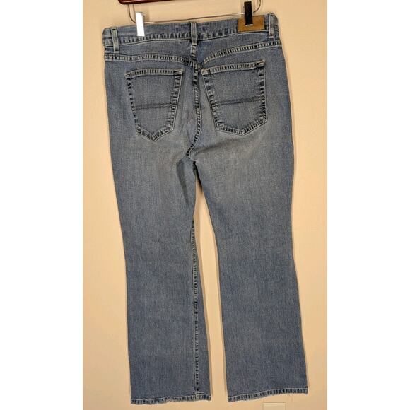 Vintage Tommy Hilfiger Y2K Low Rise Flare Jeans Size 12 Long Medium Wash - Picture 4 of 9